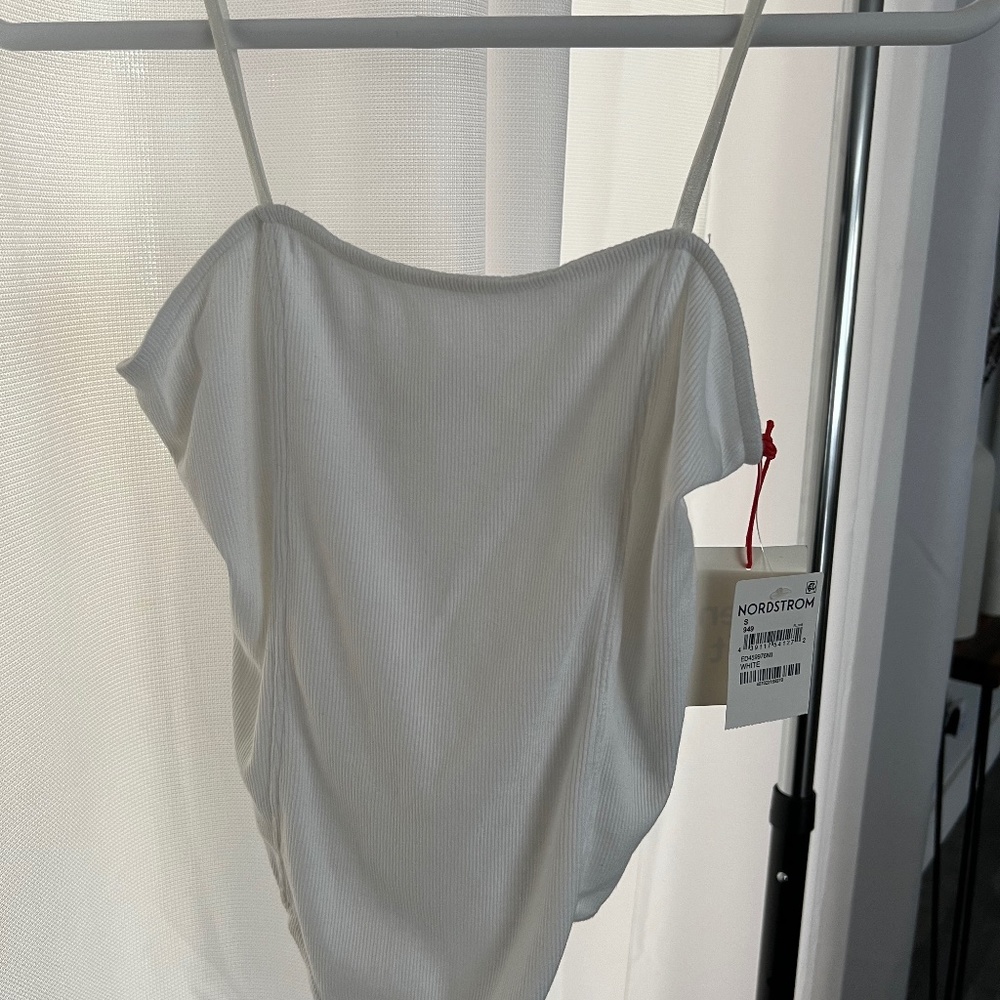 Open Edit white bodysuit